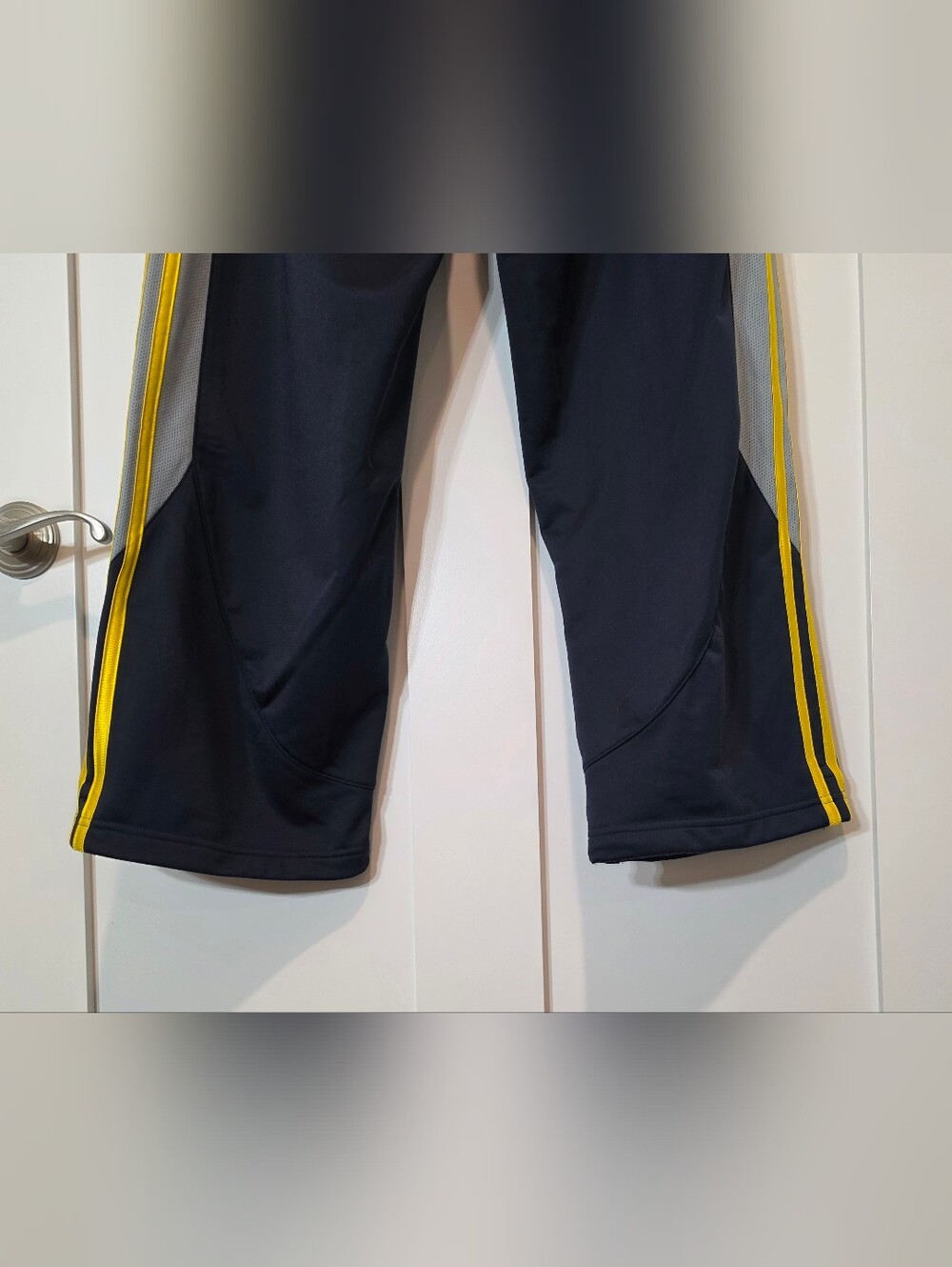 Vintage Adidas Warm Up Basketball Athletic Pants Classic Baggy Navy Size Large - Picture 12 of 13